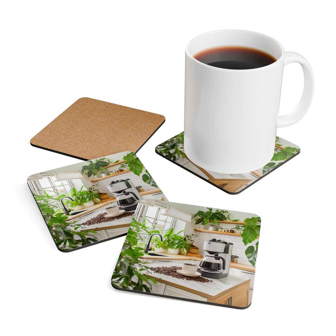 Corkwood Coaster Set