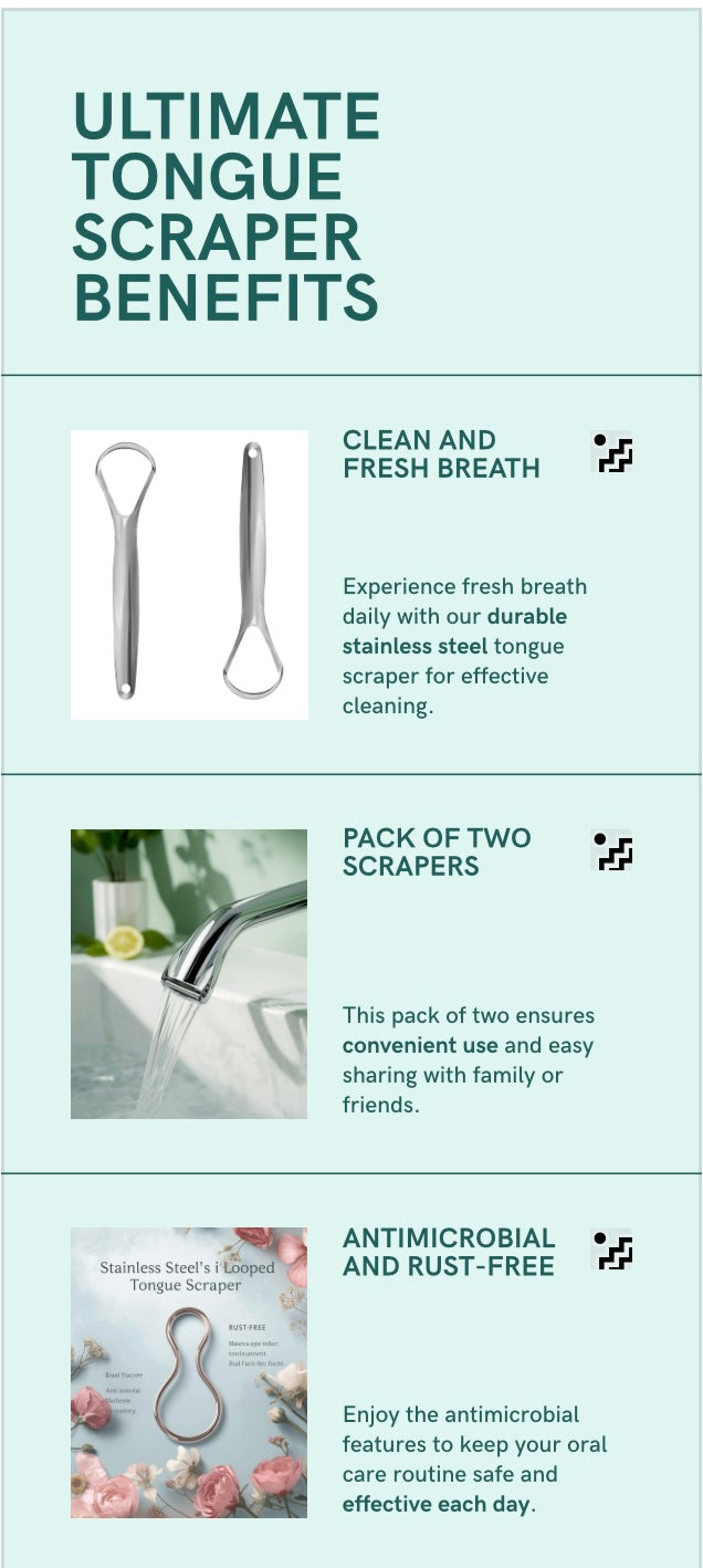 Stainless Steel Tongue Scraper